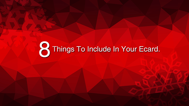 8 things to include in your holiday ecard video