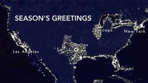 Cosmic Continent corporate holiday ecard thumbnail