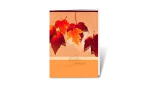 crimson foliage corporate holiday greeting card thumbnail