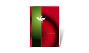 wings of peace corporate holiday greeting card thumbnail