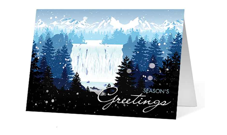 Natures Grandeur corporate holiday greeting card thumbnail