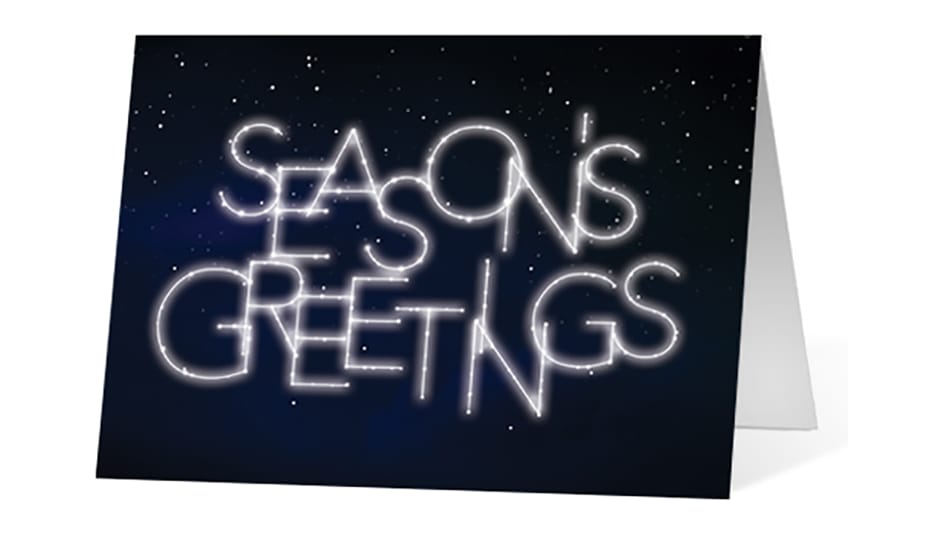 Illuminations corporate holiday greeting card thumbnail