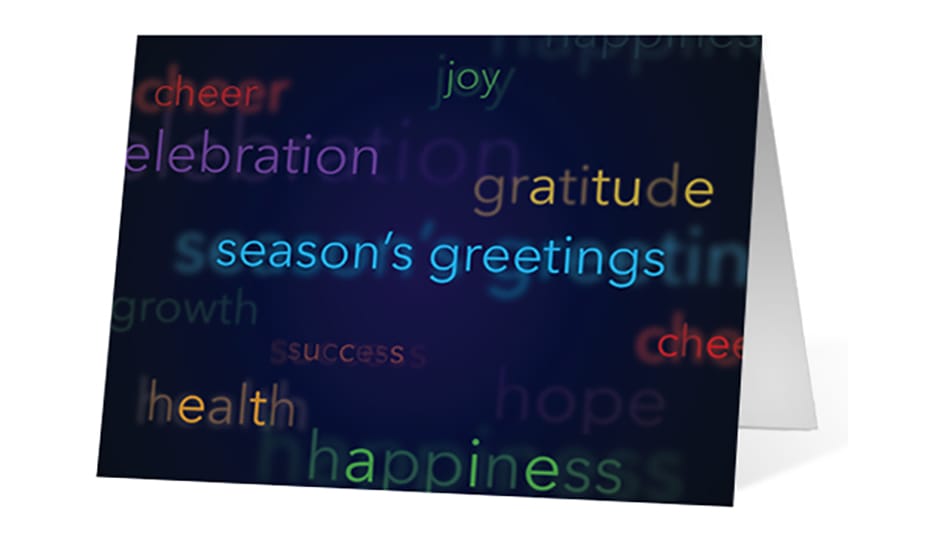 Expressions corporate holiday greeting card thumbnail