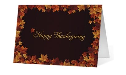 Autumn Breeze corporate holiday greeting card thumbnail
