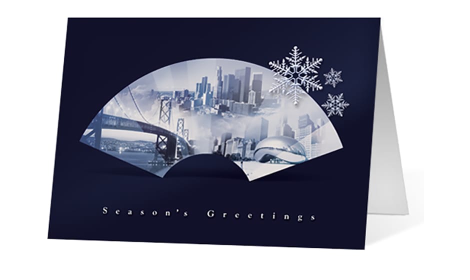 Geo Greetings corporate holiday greeting card thumbnail