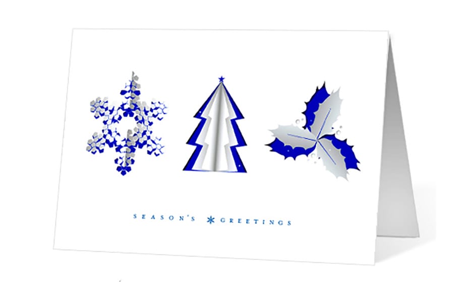 Unfold Greetings corporate holiday greeting card thumbnail