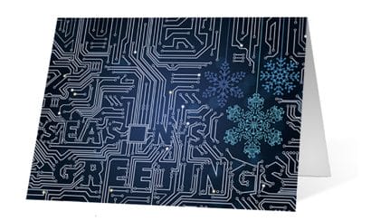 electronic expression corporate holiday greeting card thumbnail