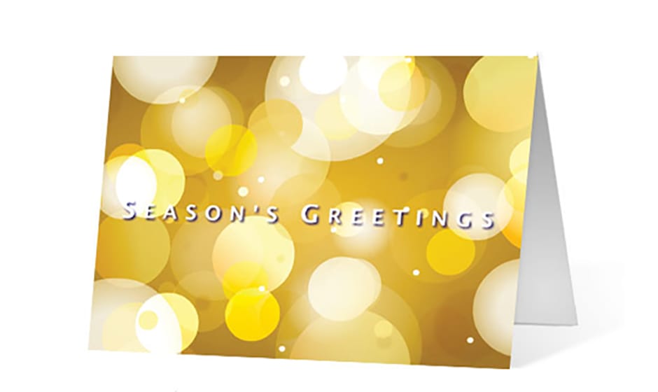 spiral glimmer corporate holiday greeting card thumbnail