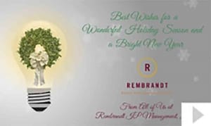 Rembrandt 2013 custom corporate holiday business ecard