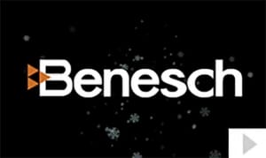 Benesch 75th Anniversary custom corporate holiday business ecard