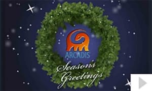 Arcadis 2012 custom corporate holiday business ecard