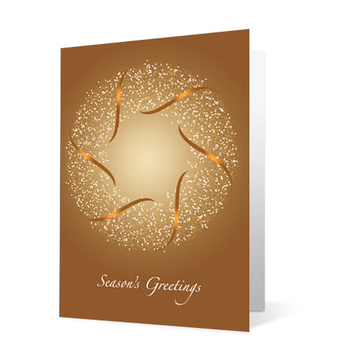 Spiral Lights corporate holiday business print card