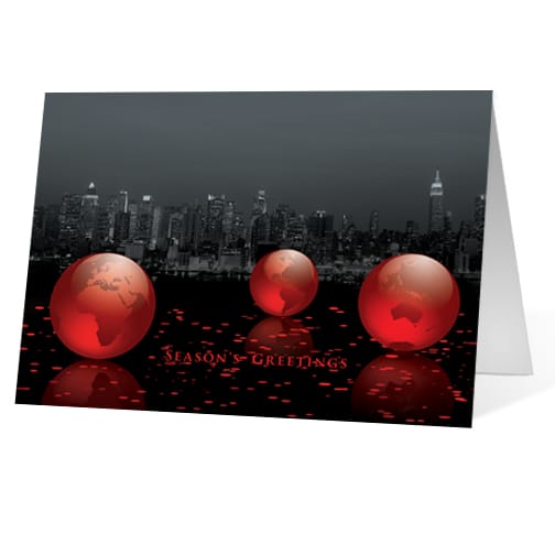 Pure Elegance corporate holiday business print card