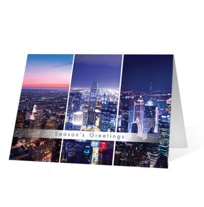 Aerial Greetings corporate holiday business print card