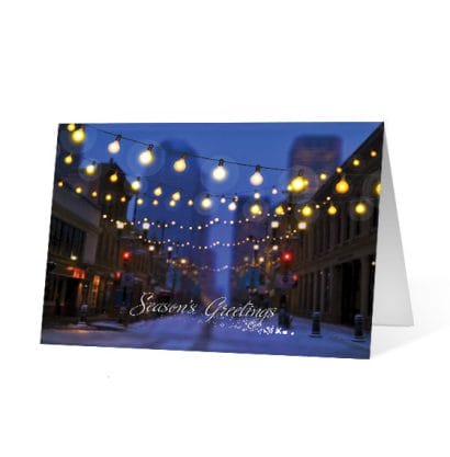 Luminous Lane corporate holiday business print card
