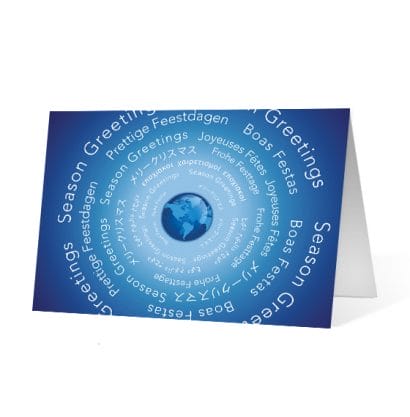 Ripple Effect corporate holiday business print card