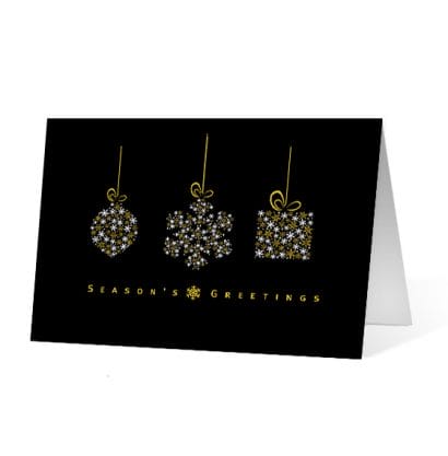 Snowdrop corporate holiday business print card