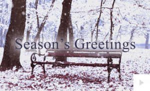 Winter is coming bench Holiday e-card thumbnail