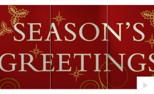 Turning Cheerful Season's Greeting e-card Thumbnail