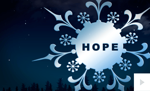 Hope Snowflake corporate holiday ecard thumbnail