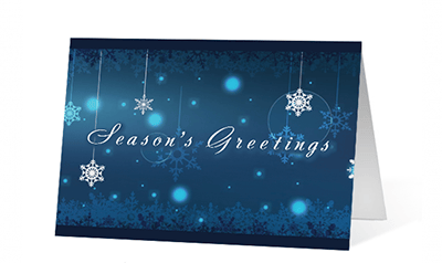 Winter Snowflake Carousel corporate holiday greeting card thumbnail