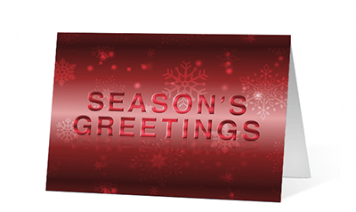 Red Colorful Sentiments corporate holiday greeting card thumbnail