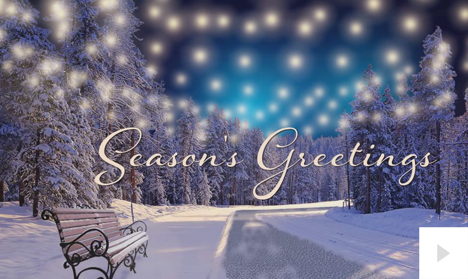 luminous holiday Seaon's Greetings e-card thumbnail