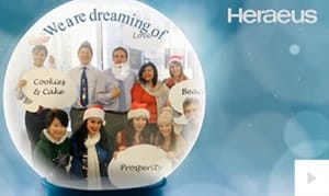 Heraeus Company Holiday e-card thumbnail