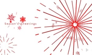 festive spirit red white christmas holiday e-card thumbnail