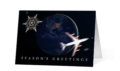 around the world corporate holiday greetings card thumbnail