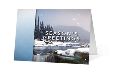 Holiday Moments Christmas corporate holiday greeting card thumbnail
