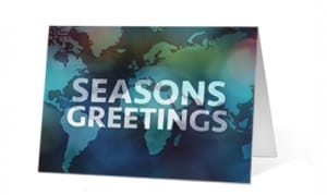 Salutations Print Christmas corporate holiday greeting card thumbnail