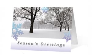 Peaceful Forest Moments corporate holiday greeting card thumbnail