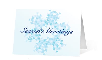 Geometric Greetings corporate holiday greetings card thumbnail