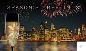 Champagne City Season's corporate holiday ecard thumbnail