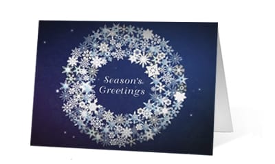 crystal creation corporate holiday greetings card thumbnail