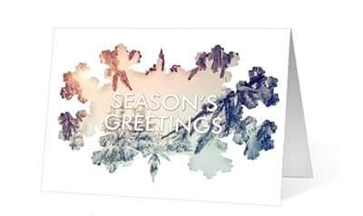 Snowflake Window corporate holiday greetings card thumbnail