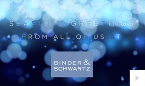 2017 Binder Schwartz - warm wishes corporate holiday ecard thumbnail
