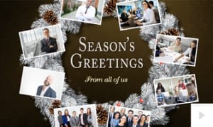 18. Wreath Snapshots corporate holiday ecard thumbnail