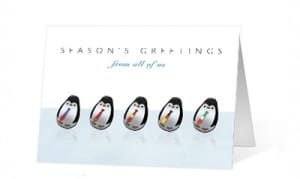 18. Roly Poly Penguins corporate holiday print thumbnail