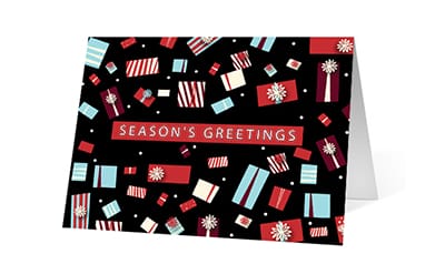 Wishes Aplenty Gift Boxes corporate holiday greeting card thumbnail