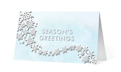 Flourishing Snowflakes Thumbnail Vivid Greetings corporate print ecards