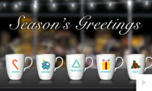 Office Mug corporate holiday ecard thumbnail