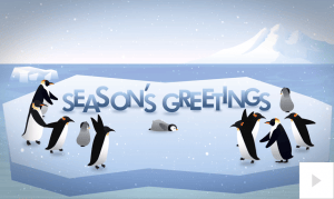 penguin presence corporate holiday ecard thumbnail