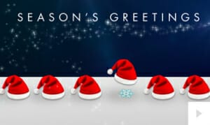 Shuffling Santa corporate holiday ecard thumbnail