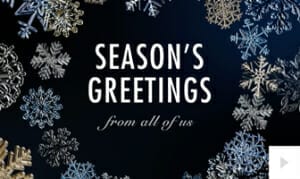 Snowflake Jewels corporate holiday ecard thumbnail