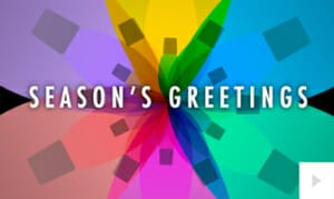 Colors Of the Season Black corporate holiday ecard thumbnail