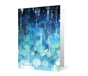 2019 shimmering icicles corporate holiday greeting card thumbnail