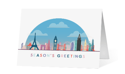 2019 under the dome corporate holiday greeting card thumbnail