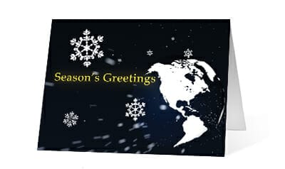 2019 snowflake world corporate holiday greeting card thumbnail